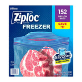 Ziploc Stay Open Design Gallon Freezer Bags, 152 ct