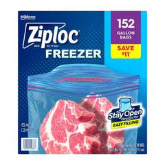 Ziploc Stay Open Design Gallon Freezer Bags, 152 ct