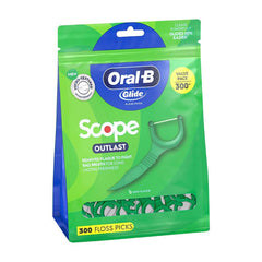 Oral-B Glide Floss Picks, Scope Outlast, 300 ct