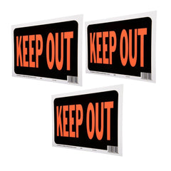 NEW 8.5x12 Plastic "Keep Out" Sign Bold, Weatherproof Ideal for Private Property