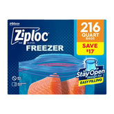 Ziploc Seal Top Quart Freezer Bags, 216 ct