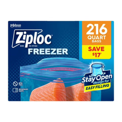 Ziploc Seal Top Quart Freezer Bags, 216 ct
