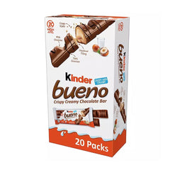 Kinder Bueno Milk Chocolate Hazelnut Bars, 1.5 oz, 20 pk