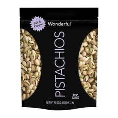 Wonderful Salt & Pepper Pistachios, 40 oz