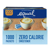 Equal Zero Calorie Sweetener Packets, 1,000 ct