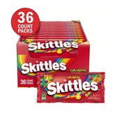 Skittles Original Fruity Chewy Candy, Full Size, 2.17 oz, 36 pk