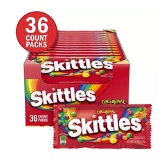 Skittles Original Fruity Chewy Candy, Full Size, 2.17 oz, 36 pk