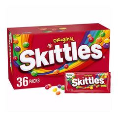 Skittles Original Fruity Chewy Candy, Full Size, 2.17 oz, 36 pk