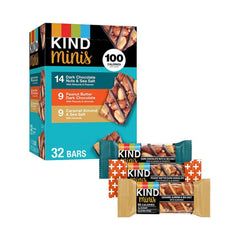 KIND Snacks Mini Nut Bar, Variety Pack, 32 ct