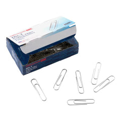 Paper Clips, No. 1, Silver, Steel, 1000PK