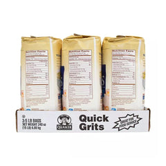 Quaker Quick 5-Minute Grits 15 lb, 3 pk
