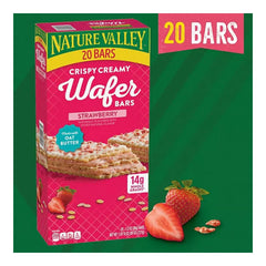 Nature Valley Crispy Creamy Strawberry Wafer Bars, 20 ct