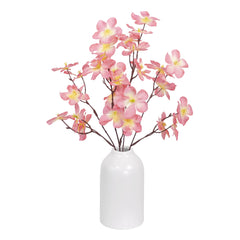 Close-up of faux silk cherry blossom petals