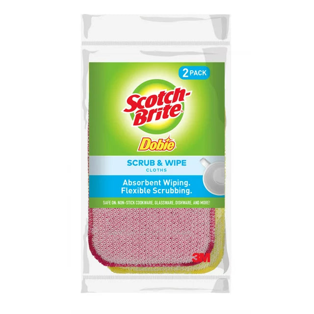 Scotch-Brite Dobie Scrub & Wipe Reusable Cleaning Cloth Model 9057-2