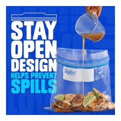 Ziploc Stay Open Design Gallon Freezer Bags, 152 ct