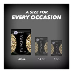 Wonderful Salt & Pepper Pistachios, 40 oz