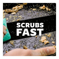 Scotch-Brite ODOR RESIST Scrub Dots Heavy Duty Sponge, Powerful Scrubbing, Rinses Clean, Green, 6 Count