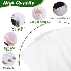 Close-up of acid-free white tissue paper texture