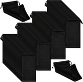 150-pack of black microfiber sunglasses pouches with drawstrings
