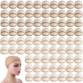 200-pack elastic wig caps in brown and light brown