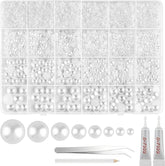 13000-piece flatback pearl kit with picker tools