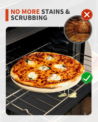 Heat-resistant PTFE-coated fiberglass oven mat rated up to 500°F