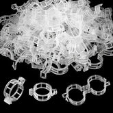 200-pack transparent plastic plant support clips for tomatoes and climbing vegetables