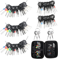 82-piece terminal pin removal tool kit with case and pin extractors