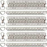 122-piece swivel snap hooks and D-rings hardware set