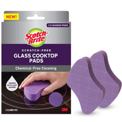 Scotch-Brite Non-Scratch Glass Cooktop Cleaning Pad, 2 Pads