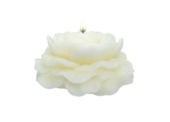 Unscented Rose Candle layered petal design Cotton Wick 2.4 in