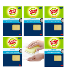Scotch-Brite Dobie Pad 720 Scour No Scratch All Surface Original Cleaning, Pack of 5