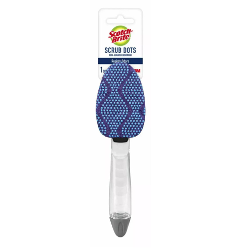 Scotch-Brite 690-4 Scrub Dots Non-Scratch Dishwand