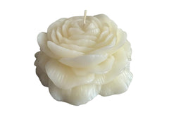 Unscented Rose Candle layered petal design Cotton Wick 2.4 in