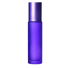 10ml Colorful Frosted Glass Essential Oil Roller Bottle