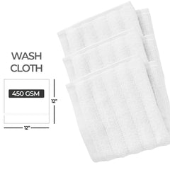Heavy Duty Washcloth Quick Dry Fade Resistant 12x12 in Pack of 3 & 6
