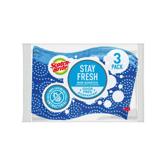 Scotch-Brite Stay Fresh Non-Scratch Scrub Dots Sponges 3 Count