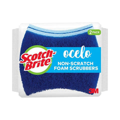 Scotch-Brite Ocelo Non-Scratch Foam Scrubber, 2 Count