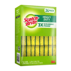 Scotch-Brite Heavy Duty Yellow Scrub Sponges 24 Count