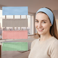 4-pack striped headbands for women multi-color