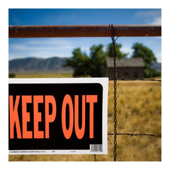 NEW 8.5x12 Plastic "Keep Out" Sign Bold, Weatherproof Ideal for Private Property