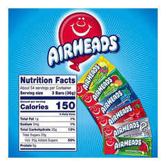 Airheads Mini Candy Bars, Variety Pack, 160 pcs