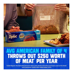 Ziploc Seal Top Quart Freezer Bags, 216 ct