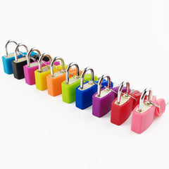 Small padlock used on gym or school locker