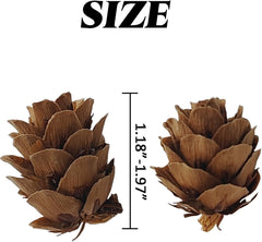 Mini pine cones used as vase filler decor