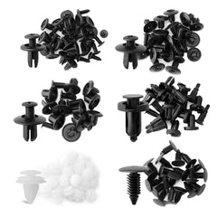 100-Piece Car Plastic Rivet Clips Kit – Universal Push-Type Retainer Fasteners