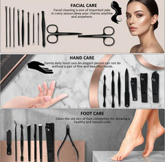 Pedicure tools including callus scraper and toenail clippers