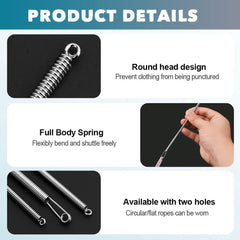 Drawstring threader pulling cord through hoodie casing