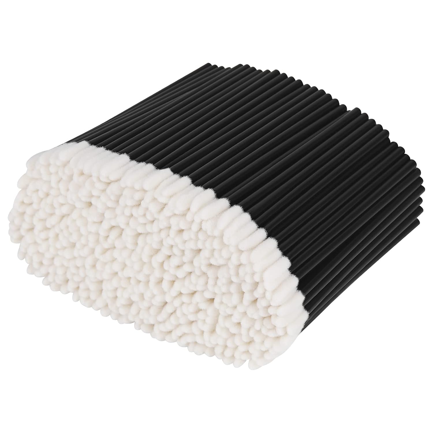 500-piece pack of black disposable lip applicator wands