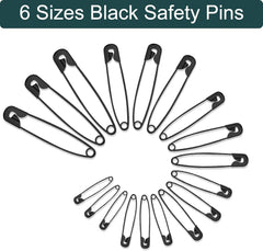 Close-up of durable metal safety pin clasp